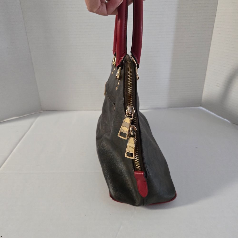 Coach Brown and Red Satchel - Picture 2 of 15